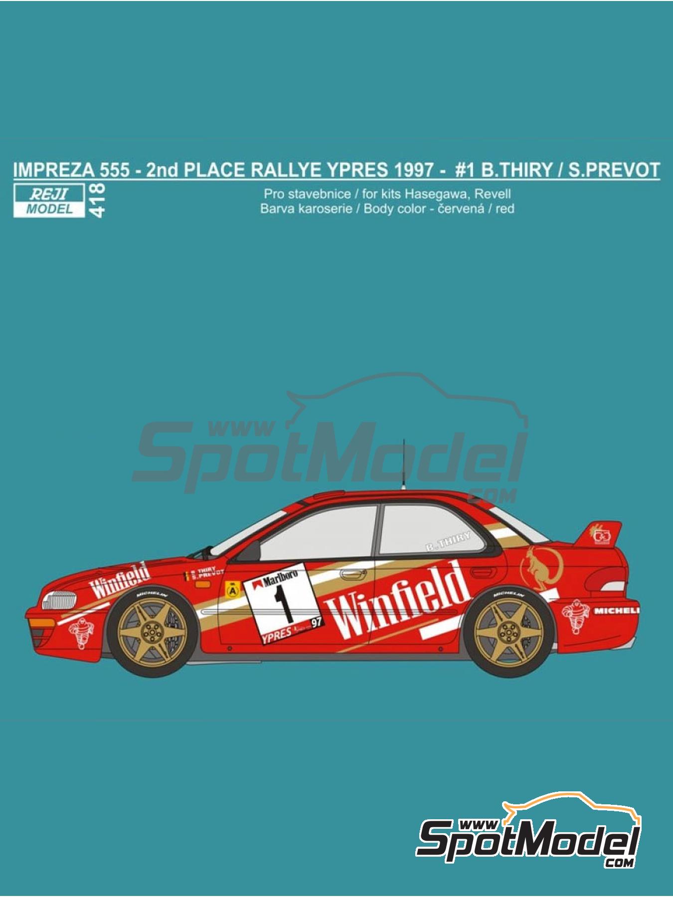 Reji Model 418: Marking / livery 1/24 scale - Subaru Impreza